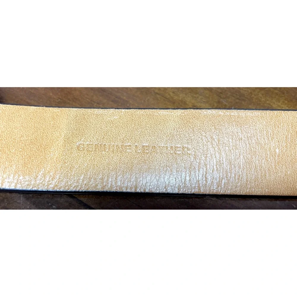 Trafalgar Belt Men 40/100‎ Black Leather Smooth Plain Dress Silver Tone Buckle